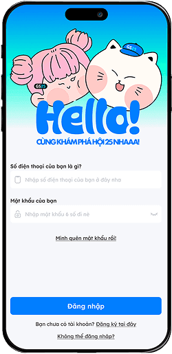 Tạo mới hoặc liên kết GS25 App