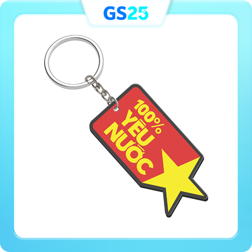 Móc khóa "100% Yêu nước"